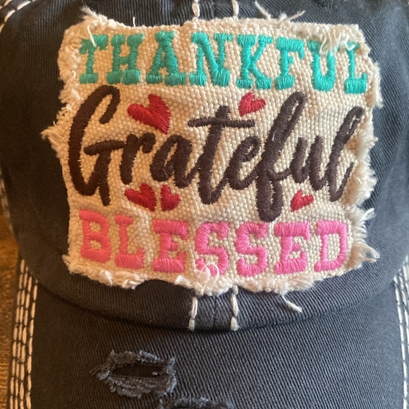 Blackish/grey bill cap!  Beautifully distressed! - Picture 2 of 4
